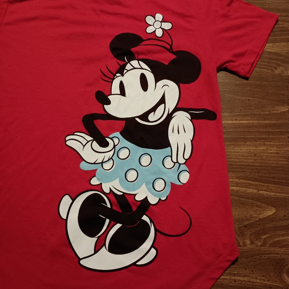 MICKEY & MINNIE T-SHIRT - Medium Kids // Disney Mouse Girls Tee Shirt - Picture 7 of 8